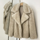 Plush Faux Fur Winter Overcoat
