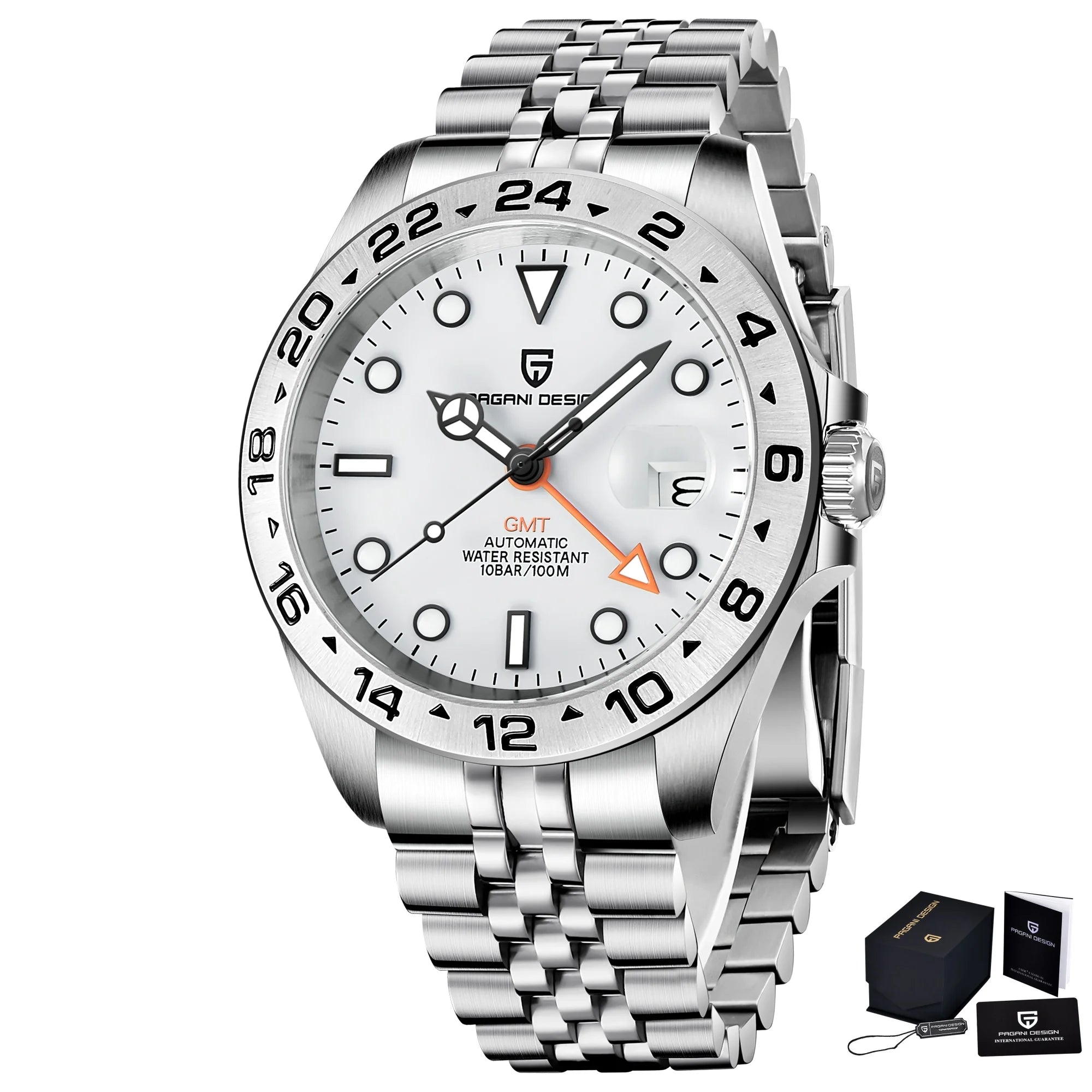 Pagani Design 2026 New Men's Diver Watch 42mm Sapphire Automatic Mechanical GMT Watch 100m Waterproof PD1682
