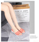 2025 For Women Summer Flats Candy Color Casual Beach Outdoor Female Ladies Jelly Slippers Fashion Open-Toed Slides Shoes