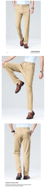 Men's Lightweight Stretch Straight-Leg Pants
