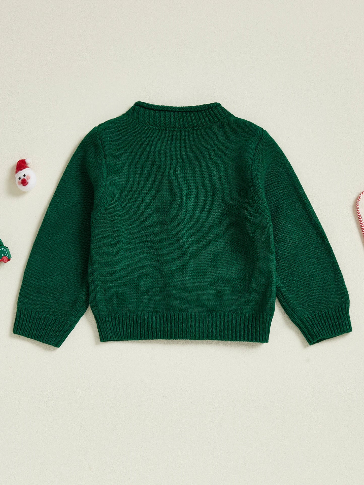 Infant Reindeer Knit Christmas Cardigan