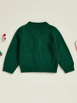 Infant Reindeer Knit Christmas Cardigan