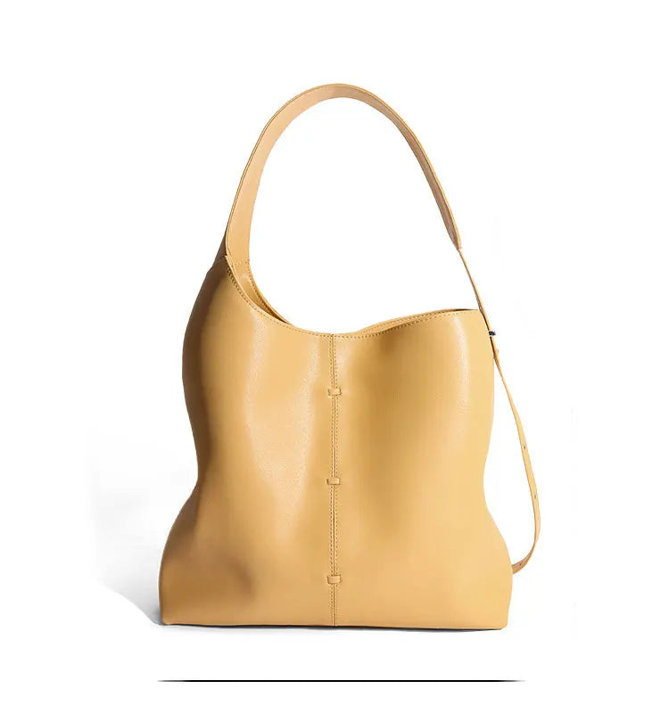 YANATARI Female Genuine Leather Bag Large Capacity Handbags Shoulder Bag Big Tote Bags for Women Shopping Bag Large Luxury Bag