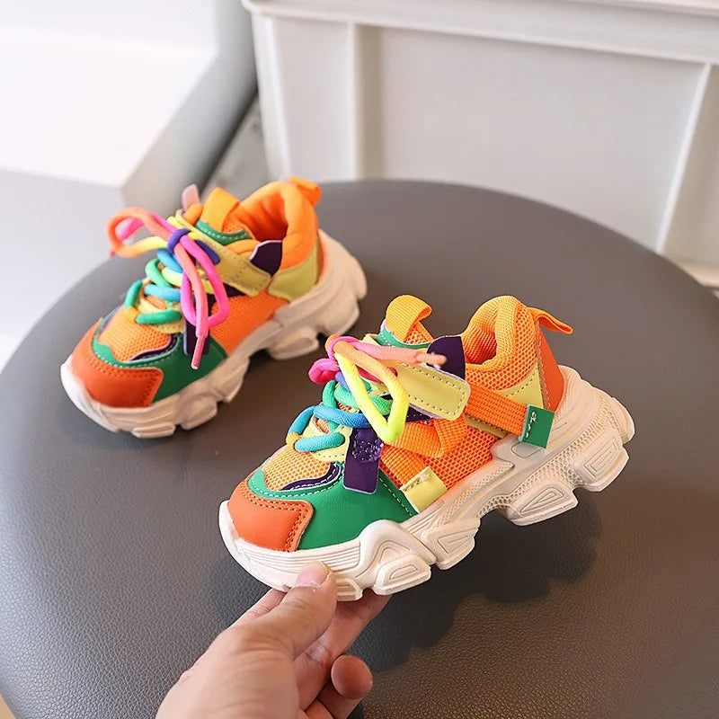 Kids’ Autumn Colorful Casual Sneakers