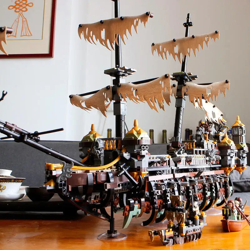 2294Pcs Pirates Ship Imperial Caribbean Building Blocks Set Flagship Model Compatible 71042 Christmas Gifts For Kids Toys