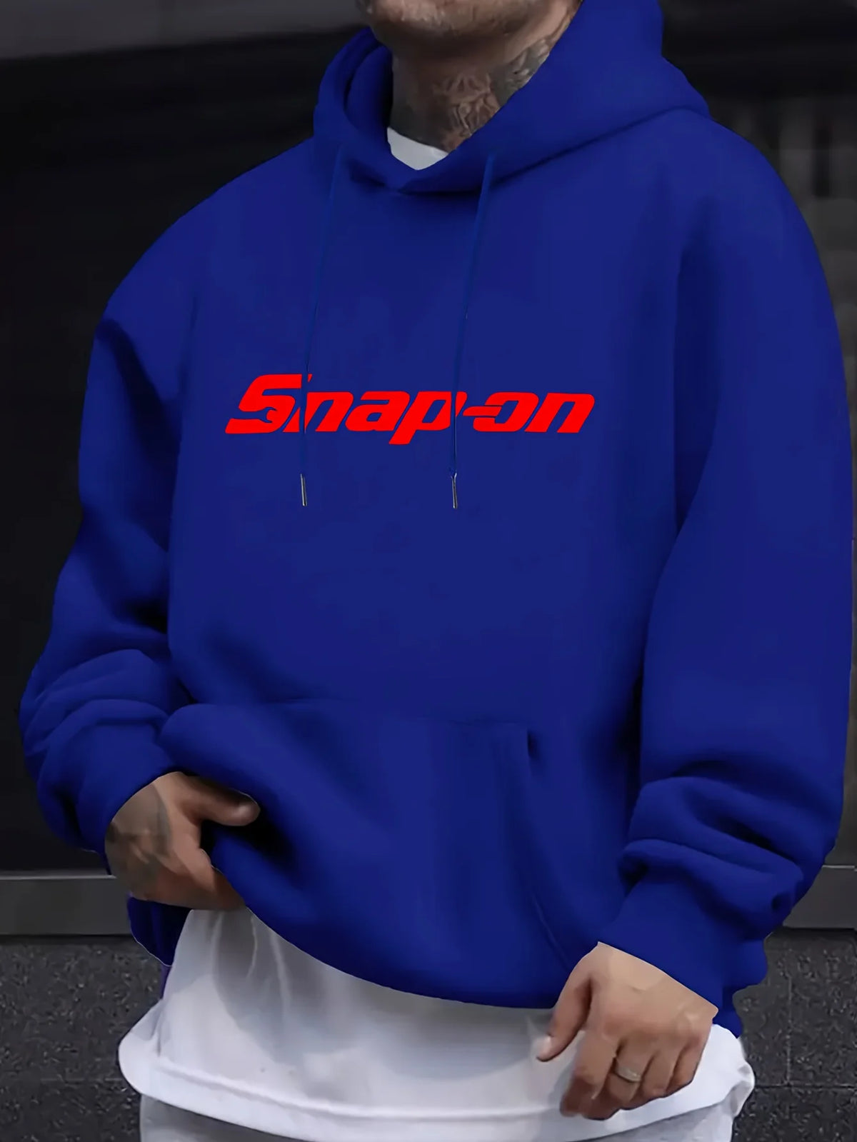 Men’s Printed Fleece Hoodie for Everyday Comfort