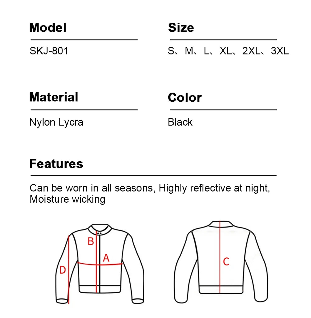 Summer Men Motorcycle Soft Armor Jacket CE Level 2 Moto Body Armor Clothing Male Motocross Protection Riding Protective Gear