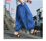 Men’s Ice Silk Dragon Jacquard Bloomers