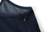 AW25 Denim Two-Piece: Loose Shirt & A-Line Slip Dress