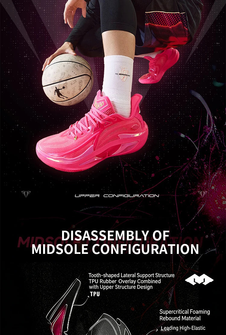 QIAODAN Duya 4.0 Basketball Shoes Summer 2026 Professional Men's Sports Shoes Anti Cushioning Support Sneakers QXA013253177
