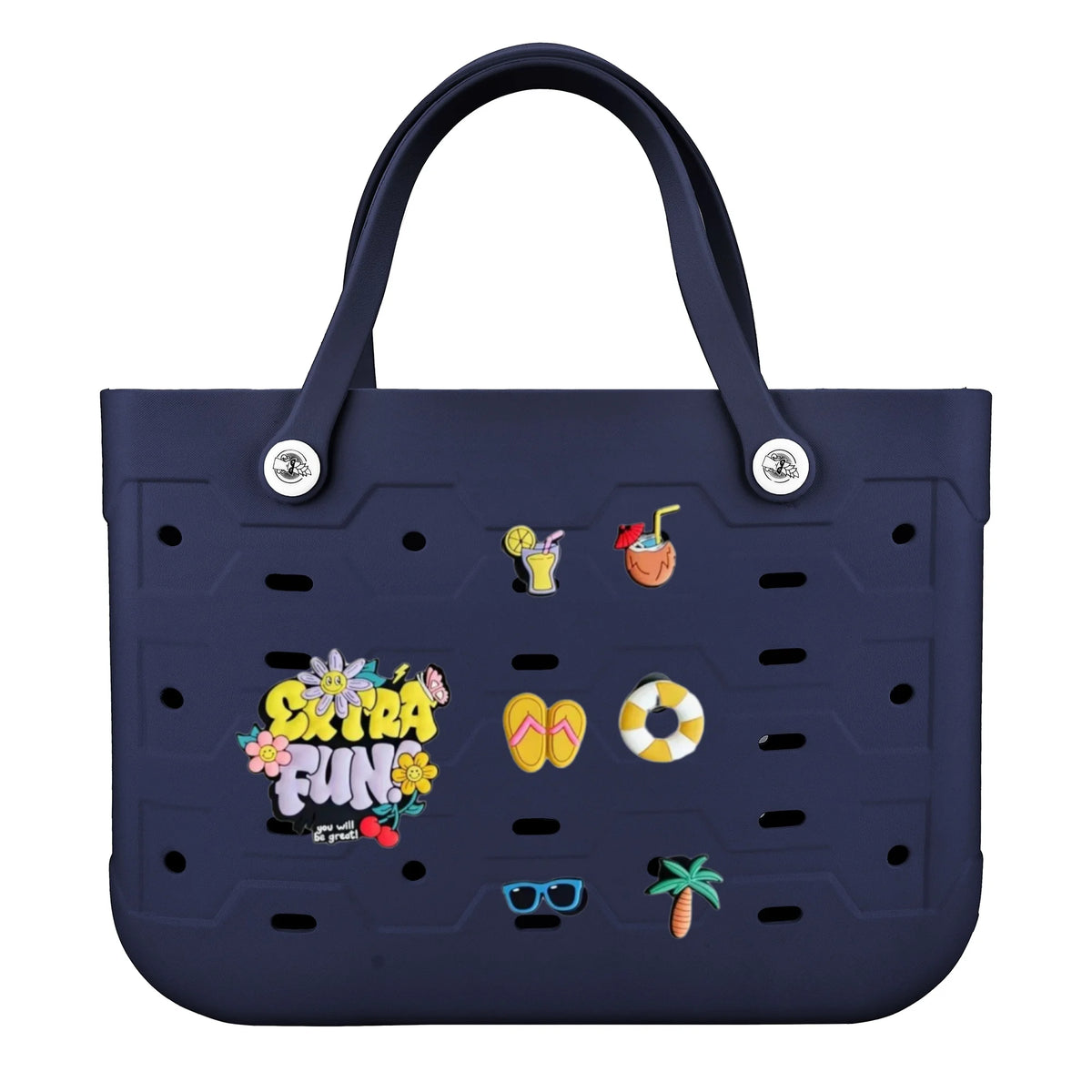 EVA Large Tote Bag Beach Storage 2 in 1 Waterproof Lightweight Travel Handbag for Women