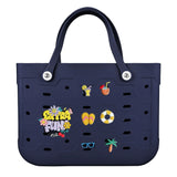 EVA Large Tote Bag Beach Storage 2 in 1 Waterproof Lightweight Travel Handbag for Women
