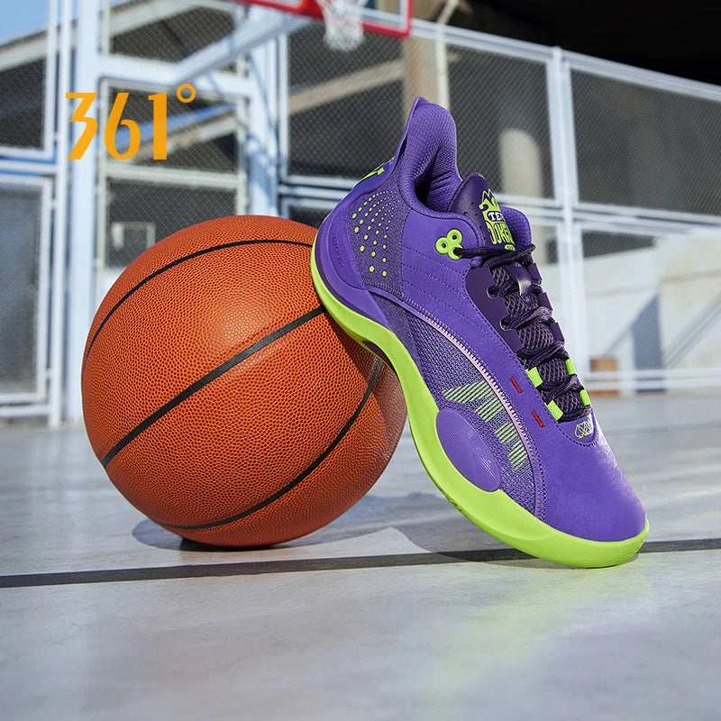 361 Degrees Team Joker Men Basketball Shoes Combat Rebound Anti-slip Wear-resistant CQT-QU!K Stable High-top Sneakers 572511105
