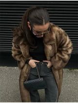 Women's Luxury Faux Fur Long Coat