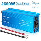 Pure Sine Wave Inverter | DC 12V to AC 220V | 1000W–3000W
