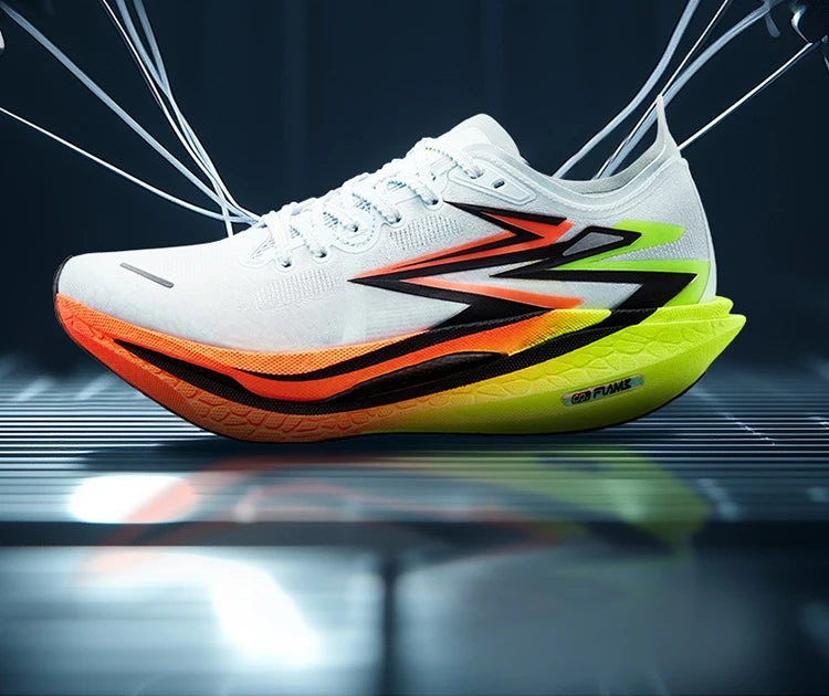 361 Degrees Flame 4.0 Men Running Shoes New Carbon Plate Racing Marathon Stable Rebound Traction Jogging Male Sneakers 672512205