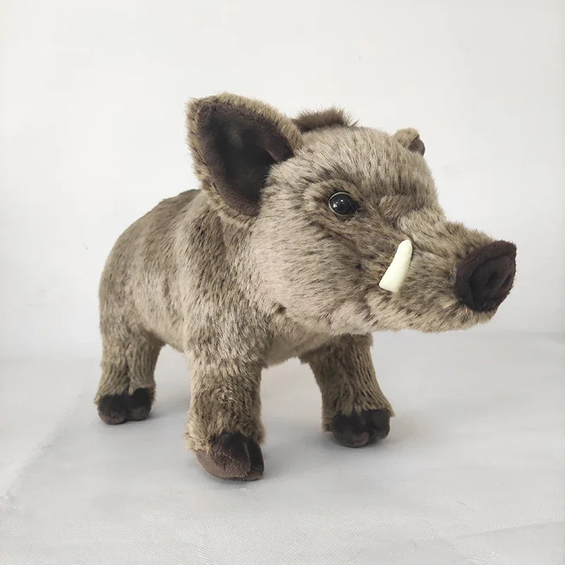 Vicious African Pig Plush Toy Frightening Wild Boar Stuffed Animal Dolls Ideal Birthday Gifts For Boys Decoration Dropshipping