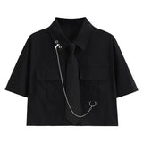 2026 Women's Summer New In Fashion Irregular Dress Matching Set Korean Elegant Short Sleeve Shirt+Strap Skirt Two Piece Suit