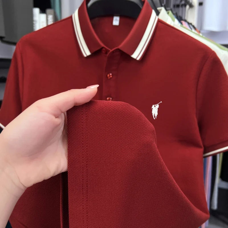 Men's Premium Cotton Polo Shirt | Embroidered Classic Fit