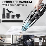 Cordless Handheld Vacuum | 6000Pa Wet & Dry | USB
