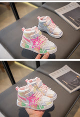 Classic Kids' Leather Fashion Sneakers