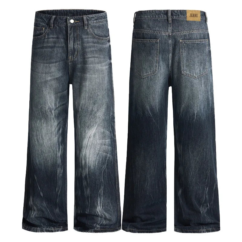 Men's Blue-Gray Relaxed Fit Jeans