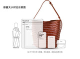 Motingsome Handwoven Bag Women's Bucket Luxury Designer Bags Niche Casual Bucket Bag Handmade French Retro Shulder Purse 2025