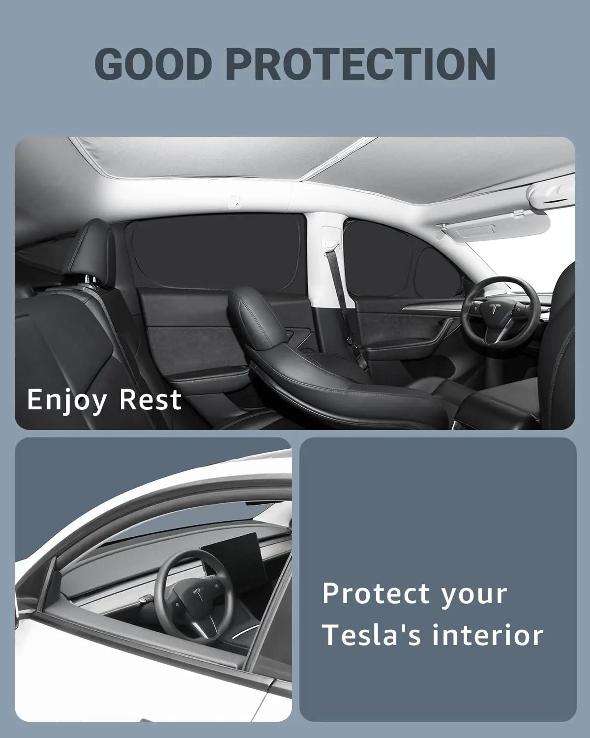 Tesla Model 3 Highland Window Sun Shade & Privacy Blind