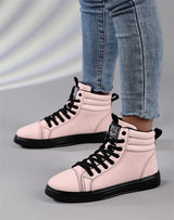 2026 Spring Fashion Red Men's Sneakers High Top Skateboarding Shoes for Men Women Comfortable Unisex Leather Sneakers Size 35-46
