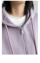 Women’s Relaxed Longline Zip-Up Hoodie