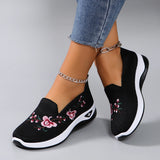 Women's Breathable Mesh Flat Sneakers — Lightweight Slip-On Casual Shoes