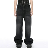 Men’s Vintage Gradient Wide-Leg Jeans