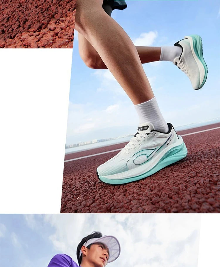 QIAODAN LH 600 Max Men's Running Shoes Breathable Sport Shoes 2026 Thick-soled Lightweight Jogging Sneakers QXB023254214R