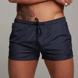 Men's Quick-Dry Athletic Gym Shorts with Zipper Pockets