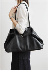Motingsome Oversized Natural Leather Woman Bags 2025 New Fashion Handbag and Purses Large Capacity Commuter Bag Casual Tote