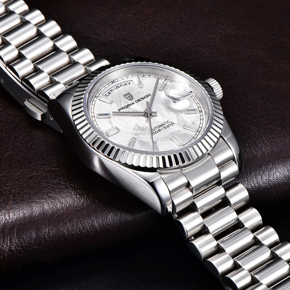 PAGANI DESIGN 2026 New DD36 automatic mechanical men watch Double calendar 36MM Watch For Men sapphire luxury waterproof Watches