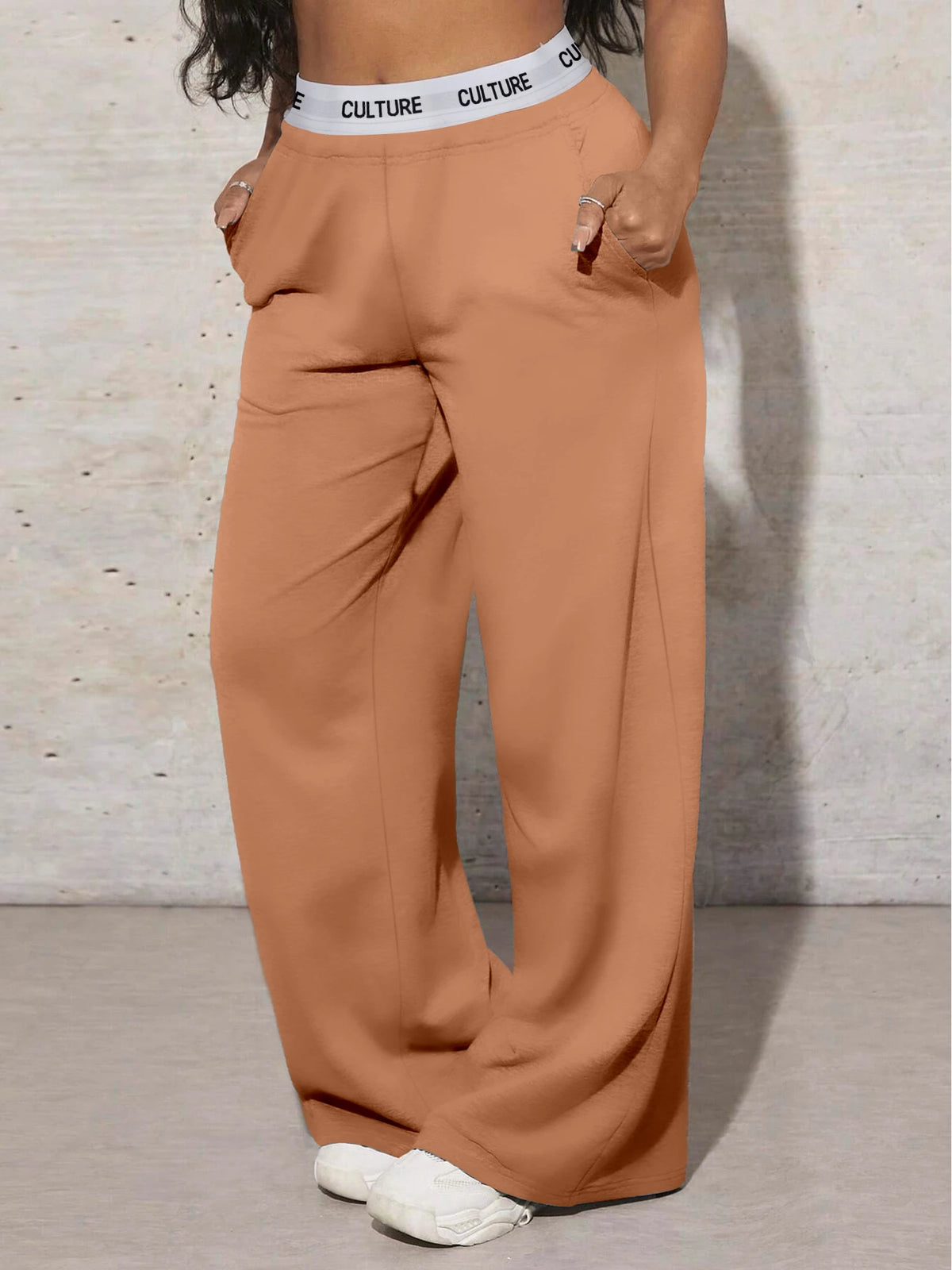 Women's High-Waisted Wide-Leg Casual Pants