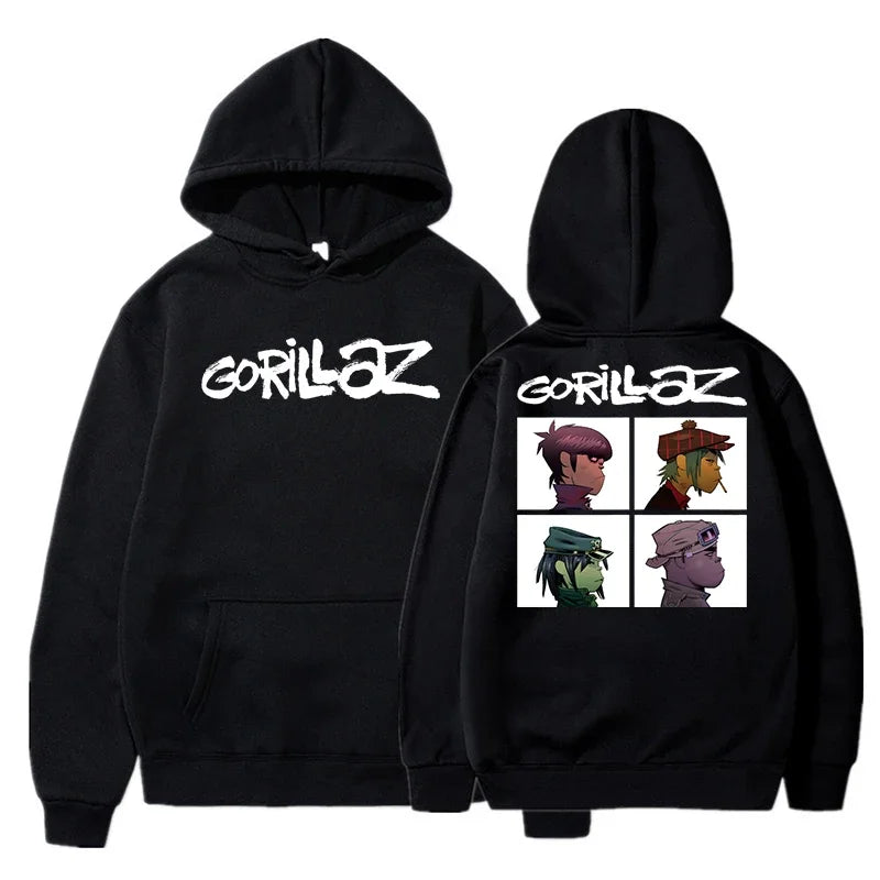 Gorillaz Graphic Hoodie with Relaxed Fit