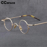56948 Top Quality Retro Pure Titanium Glasses Frame Lady Trend Small Size Round Optical Eyeglass Frame Men Fashion Clear Eyewear