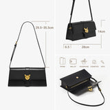 BAFELLI CAT 2026 NEW WOMEN'S BAG LUXURY BRAND FASHION RETRO STYLE DENIM TRENDING SHOULDER CLUTCH FEMALE LEATHER FLAP PURSE