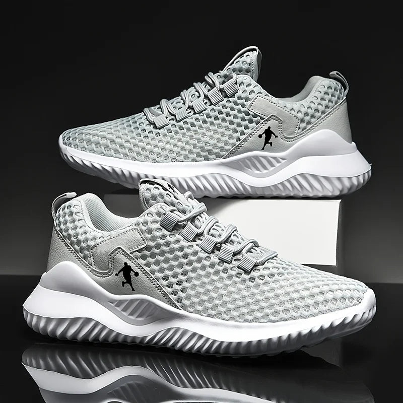 Men's Breathable Mesh Sneakers — Lightweight Casual Running Shoes