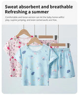 CHILDREN'S Clothing Short Sleeve Shorts 2-piece Suit