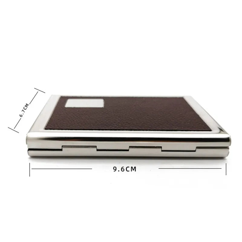 Fashion Aluminum Anti Magnetic Card Holder Women Men Metal Credit Card Business Card Holders Organizer Purse Wallet