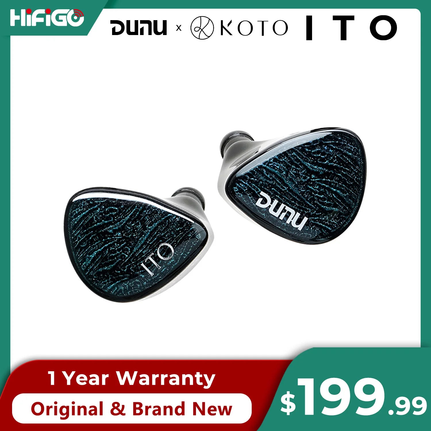 DUNU x KOTO ITO Quad-Driver Hybrid IEM Earphones