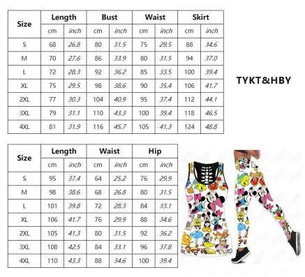 Disney Mickey & Minnie Mouse Hoodie & Leggings Set | Women's Athletic Tracksuit