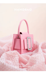 BAFELLI 2026 NEW WOMEN'S FASHION PINK EVENING HANDBAG SHOULDER BOXY BAG CASUAL PURSE LUXURY BRAND DESIGNER LEATHER TREND LADY