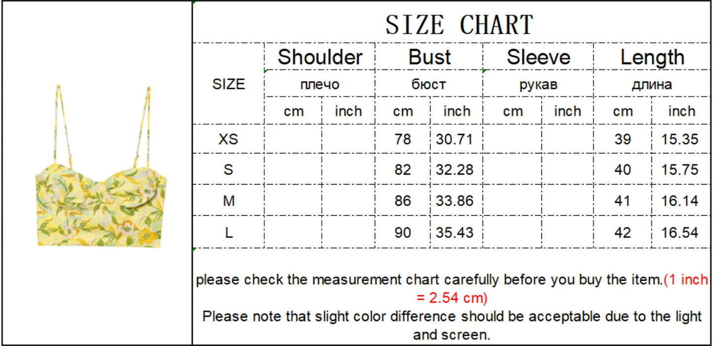 TFMLN Women Floral Print Skirt Two Piece Set Sexy Crop Sling Camisole Casual Beach Holiday Style A-line Skirts Sets Female New
