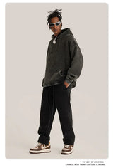 Vintage Wash Oversized Cotton Hoodie
