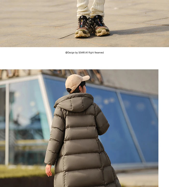 Women’s Longline Hooded Down Jacket