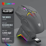 XUNFOX H2 Bluetooth Wireless Mouse Laptop Desktop Home Office Magnetic Fast Charging Luminous Mouse